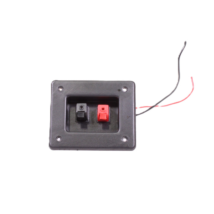 Replacement Speaker Terminal Cup Spring Clip Connector Plate with Red/Black Leads-Speaker Accessories-SpenCertified-vintage-refurbished-electronics