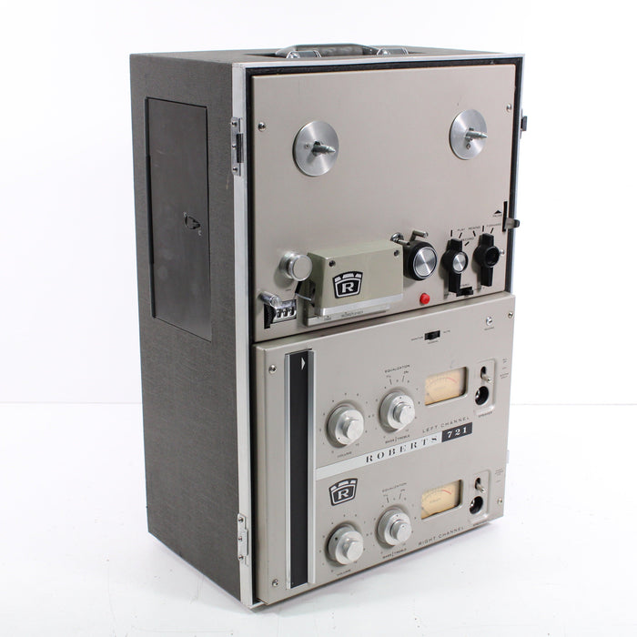 Roberts Electronics 721 Portable Reel-to-Reel Player Recorder Built-In Speakers (AS IS)-Reel-to-Reel Tape Players & Recorders-SpenCertified-vintage-refurbished-electronics