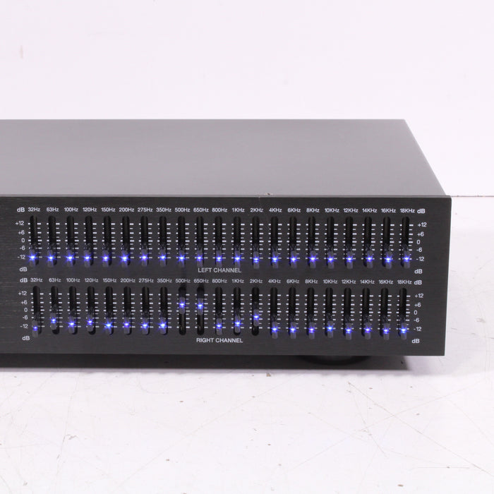 Rockville REQ42-B Dual 21‑Band Graphic Equalizer 19″ Rack‑Mount-Equalizers-SpenCertified-vintage-refurbished-electronics