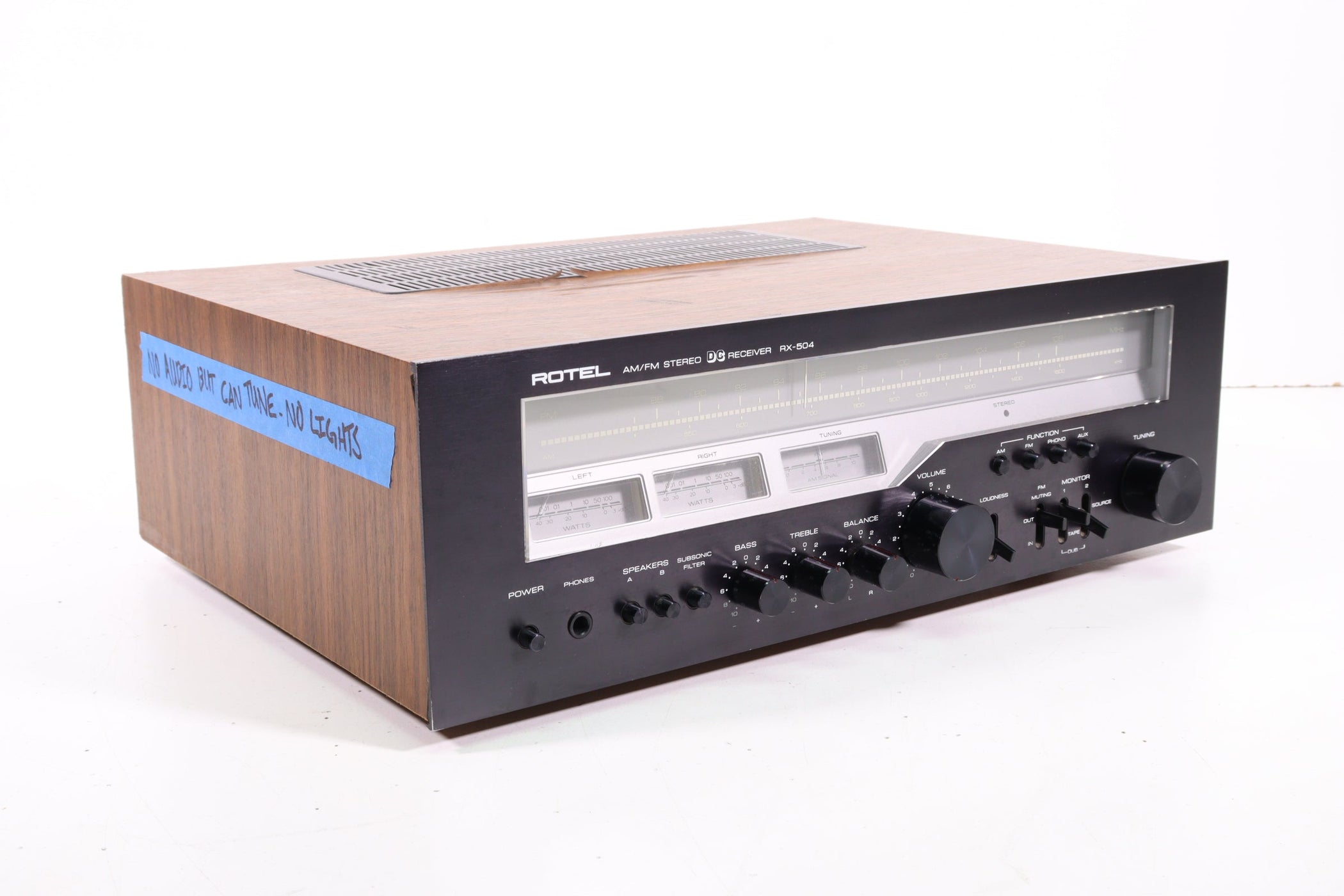 Rotel RX-504 AM FM Stereo DC Receiver (HAS ISSUES) — SpenCertified