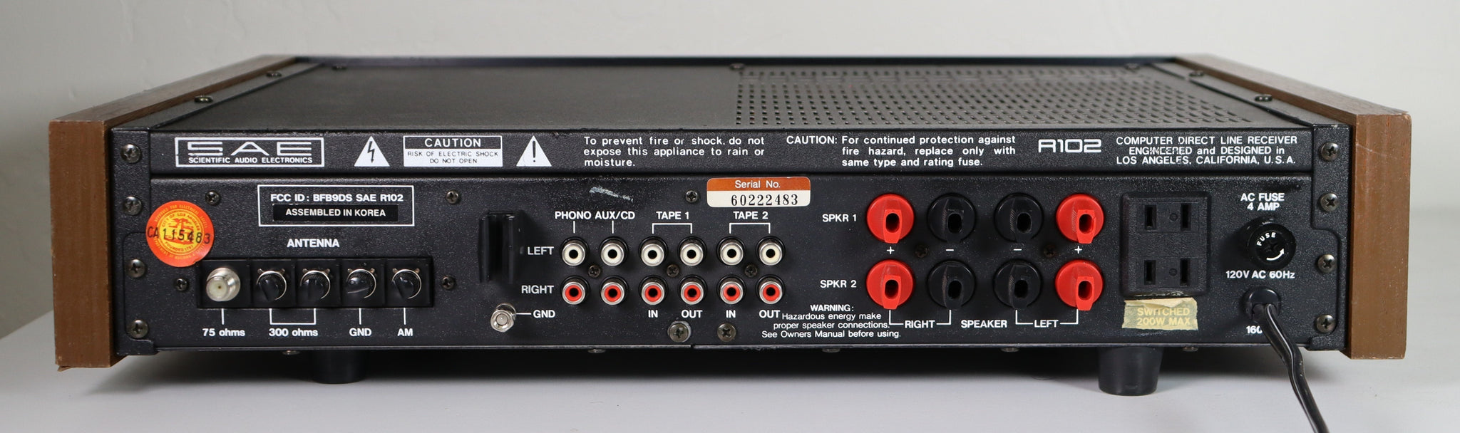Sae R102 SAE Scientific Audio Electronics R102 Vintage Computer Direct-Line Rec ...