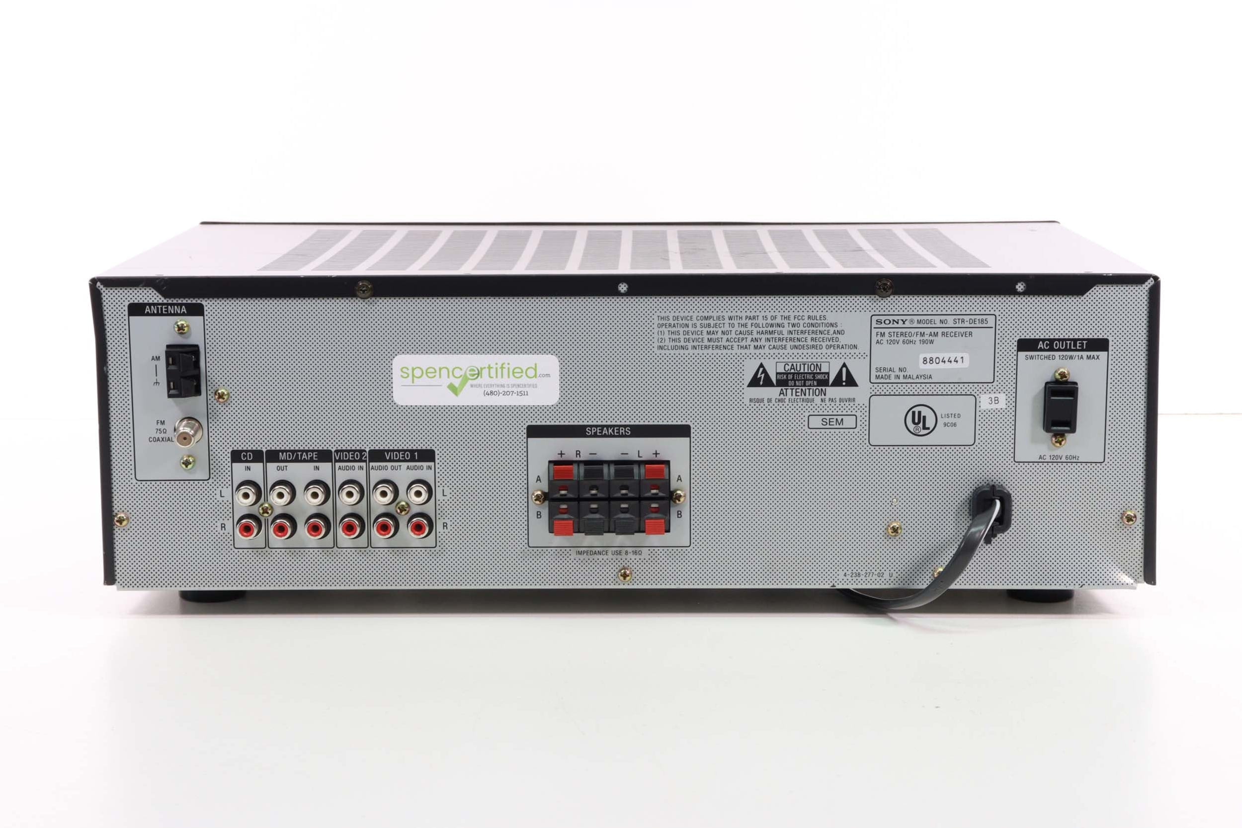 Str De185 SONY STR-DE185 FM Stereo/FM-AM Receiver — SpenCertified