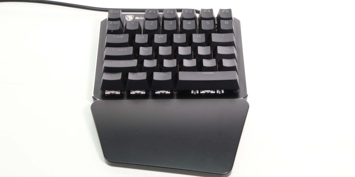 Sades TS-35 Mechanical One Handed Gaming Keyboard 35 Keys with Wide Ha ...
