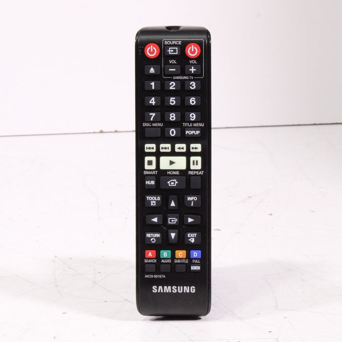 Samsung AK59-00167A Remote Control for Blu-Ray DVD Player BD-JM63ZA and More-Remote Controls-SpenCertified-vintage-refurbished-electronics