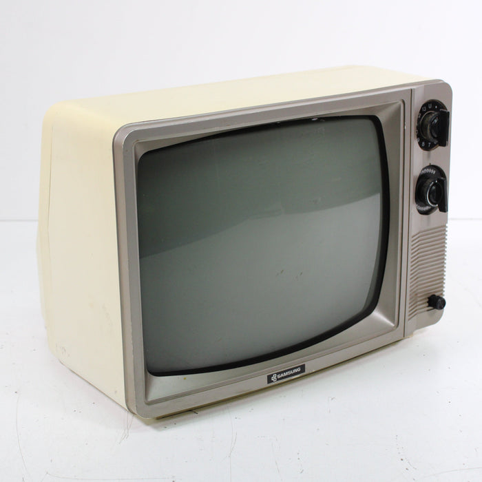 Samsung BT-307MR 12" Portable Dial CRT TV Retro Television (1985) (AS IS)-Televisions-SpenCertified-vintage-refurbished-electronics