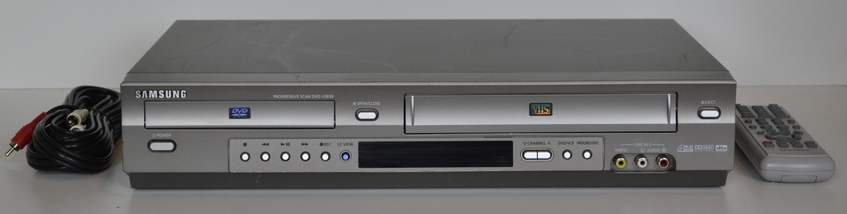 Samsung DVD-V3650 DVD/VCR Player Combo-Electronics-SpenCertified-refurbished-vintage-electonics