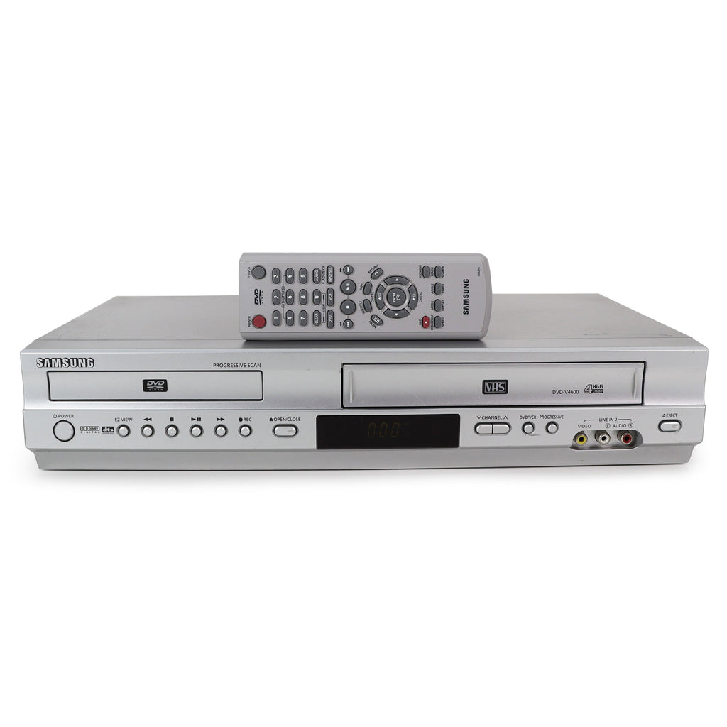 Samsung DVD-V8600 Silver 4 Head hotsell Hi-Fi Stereo Progressive Scan DVD VHS Dual Deck