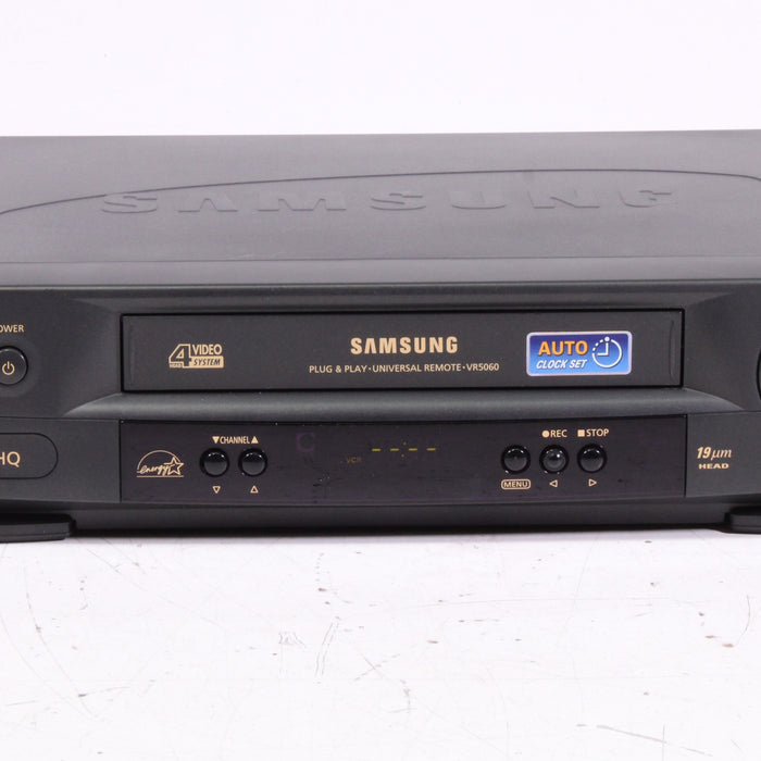 Samsung VR5060 VHS Hi-Fi Stereo VCR 4-Head Front A/V-VCRs-SpenCertified-vintage-refurbished-electronics