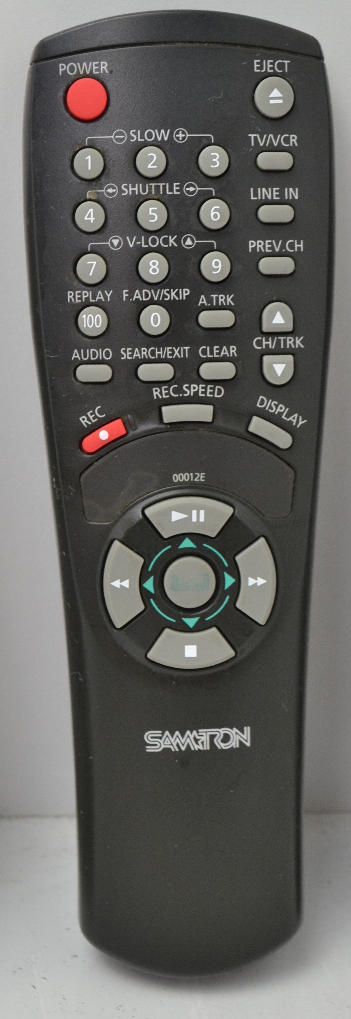 Samtron 00012E Remote Control for VCR SVD41 or SVD91 — SpenCertified