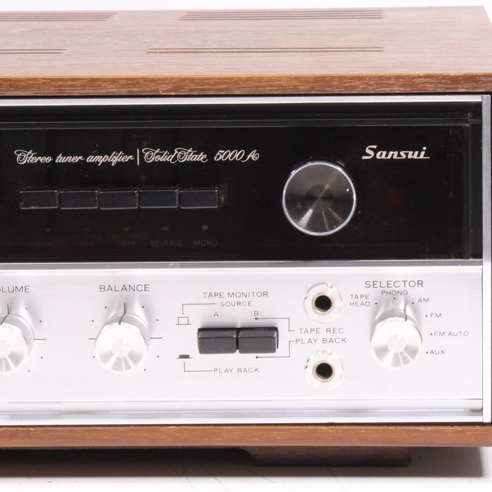 Sansui 5000A Solid State AM/FM Stereo Tuner Amplifier with Phono (1969) AS-IS??-Audio Amplifiers-SpenCertified-vintage-refurbished-electronics