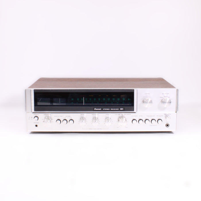 Sansui 881 AM/FM Stereo Receiver Silver Face (1974)-Audio & Video Receivers-SpenCertified-vintage-refurbished-electronics