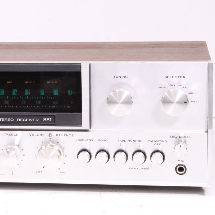 Sansui 881 AM/FM Stereo Receiver Silver Face (1974)-Audio & Video Receivers-SpenCertified-vintage-refurbished-electronics