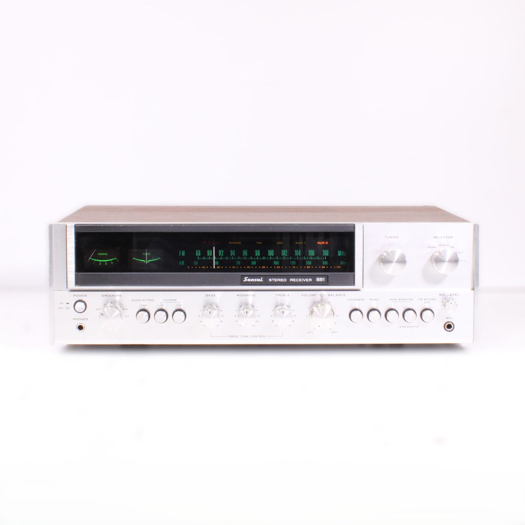 Sansui 881 AM/FM Stereo Receiver Silver Face (1974) — SpenCertified