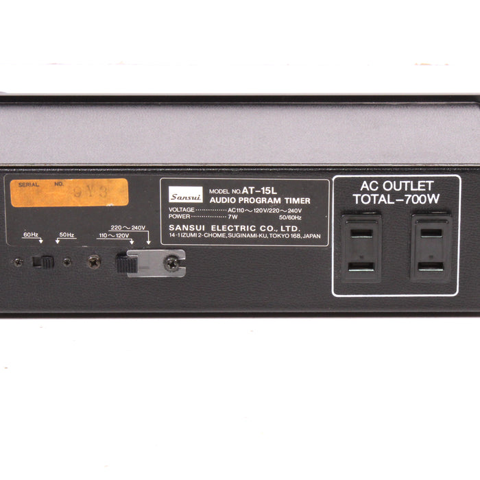 Sansui AT-15L Digital Audio Program Timer Rack Mountable (1980)-Program Timer-SpenCertified-vintage-refurbished-electronics