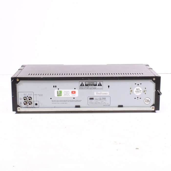 Sansui D-75BW Double Cassette Deck Dolby B-Cassette Players & Recorders-SpenCertified-vintage-refurbished-electronics