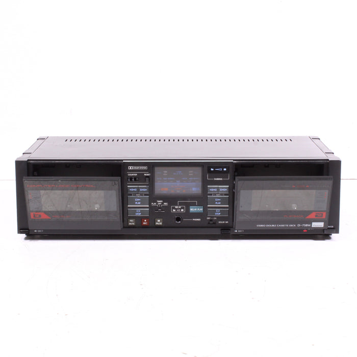 Sansui D-75BW Double Cassette Deck Dolby B-Cassette Players & Recorders-SpenCertified-vintage-refurbished-electronics