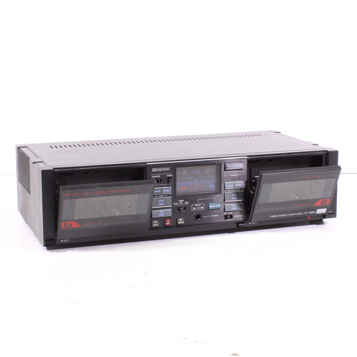 Sansui D-75BW Double Cassette Deck Dolby B-Cassette Players & Recorders-SpenCertified-vintage-refurbished-electronics