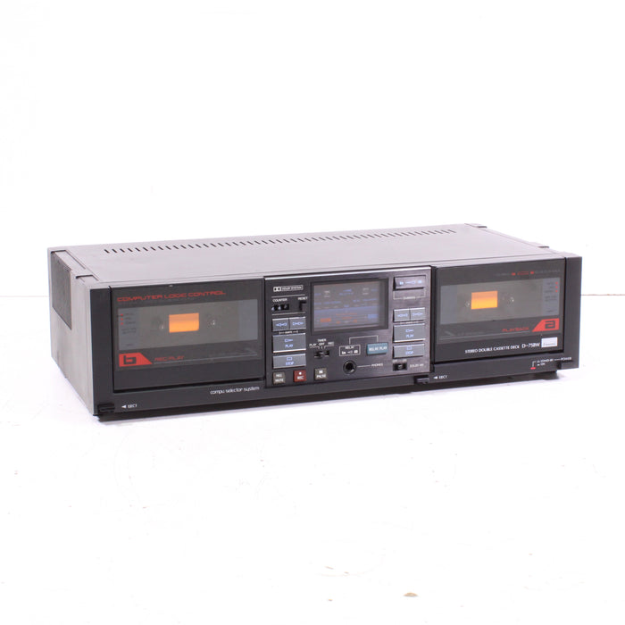 Sansui D-75BW Double Cassette Deck Dolby B-Cassette Players & Recorders-SpenCertified-vintage-refurbished-electronics