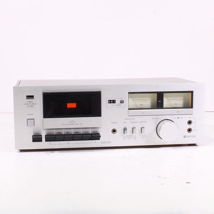 Sansui D-90 Stereo Cassette Deck Auto-Stop Dolby B/C HX-Pro (1980)-Cassette Players & Recorders-SpenCertified-vintage-refurbished-electronics