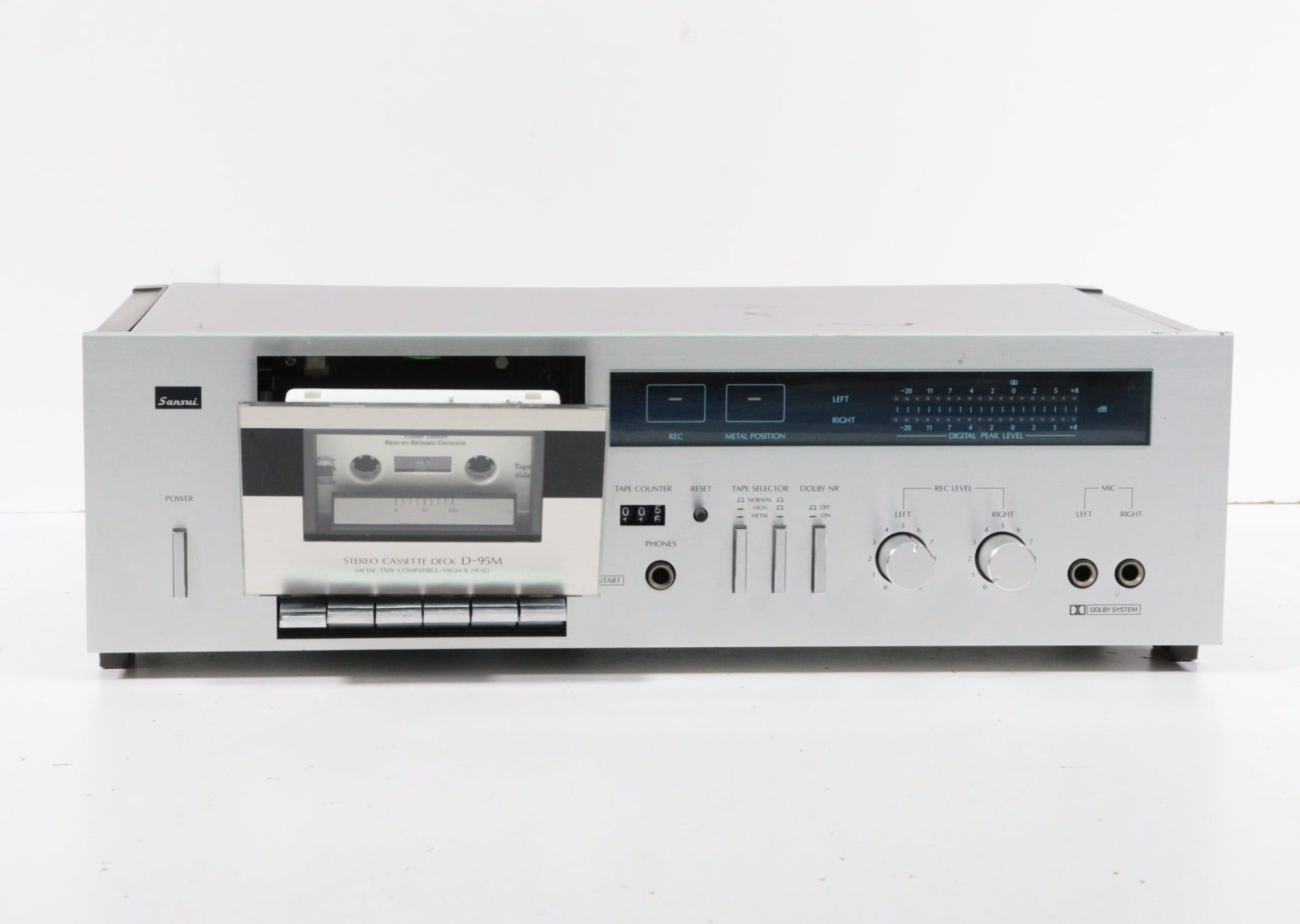 Sansui D95M Stereo Cassette Deck (NEEDS TAPE MECH ALIGNMENT)