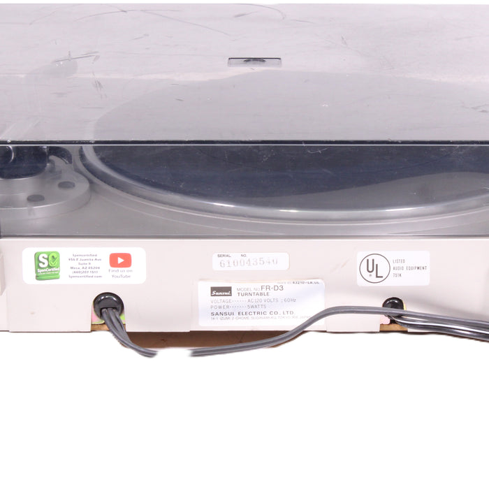 Sansui FR-D3 Automatic Return Direct-Driven Turntable-Turntables & Record Players-SpenCertified-vintage-refurbished-electronics