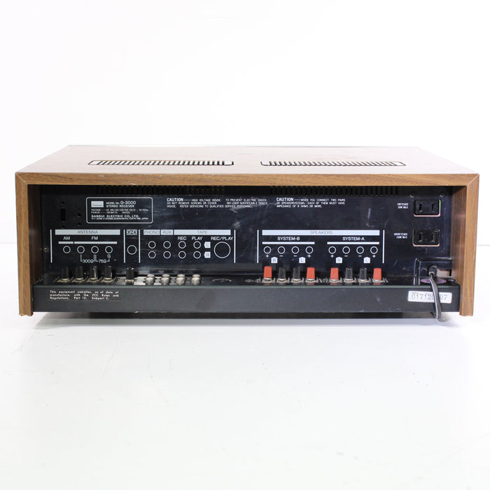 Sansui G-3000 Vintage Stereo Receiver Wooden Case (1977)-Audio & Video Receivers-SpenCertified-vintage-refurbished-electronics