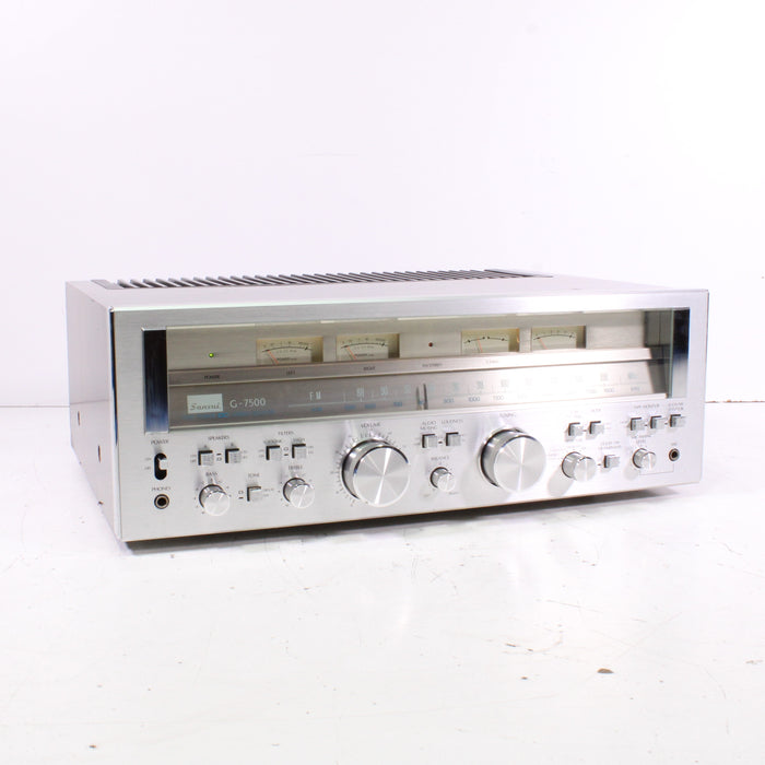 Sansui G-7500 Pure Power Stereo DC Receiver Silver Face (1978-79)-Audio & Video Receivers-SpenCertified-vintage-refurbished-electronics