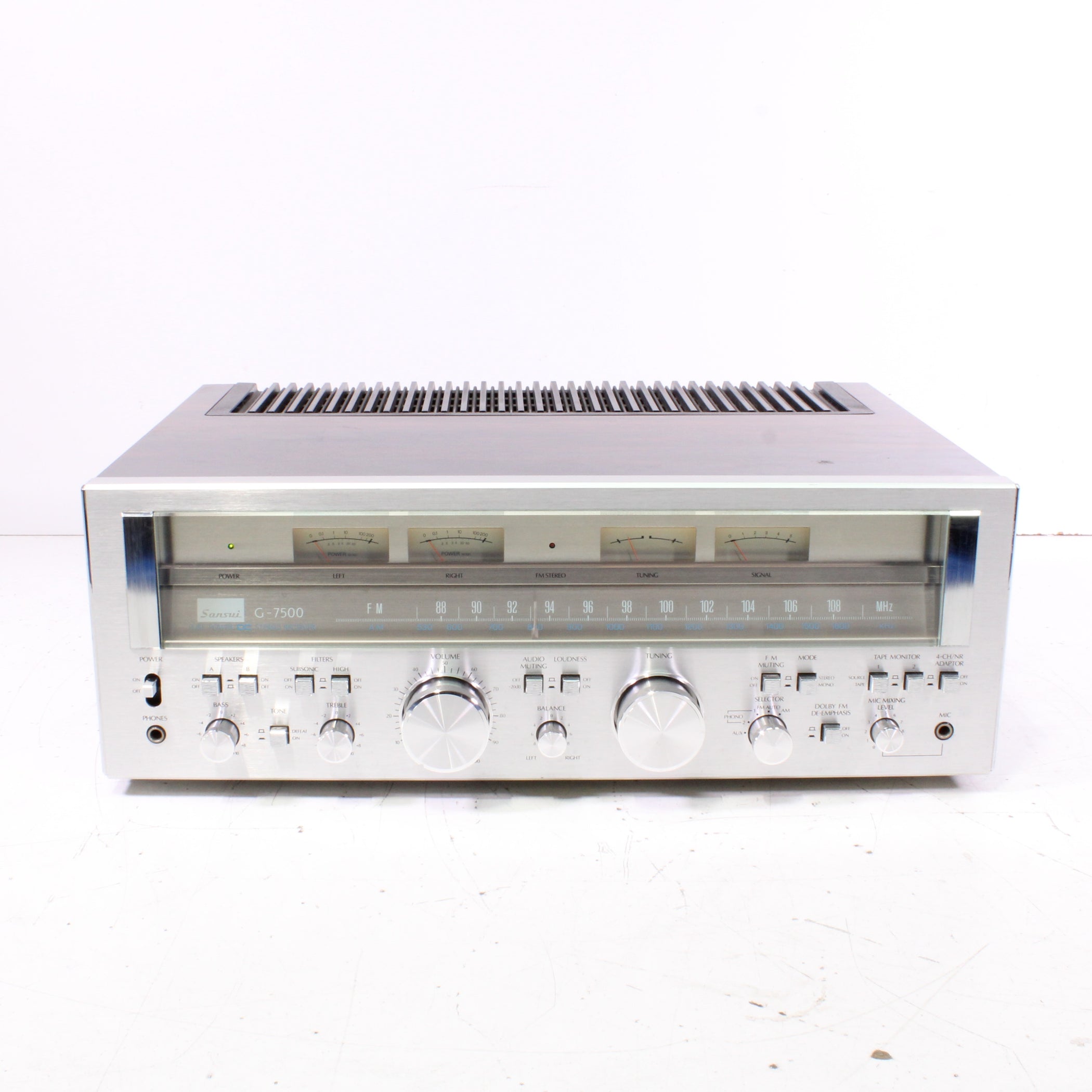 Sansui G-7500 Pure Power Stereo DC Receiver Silver Face (1978-79 ...