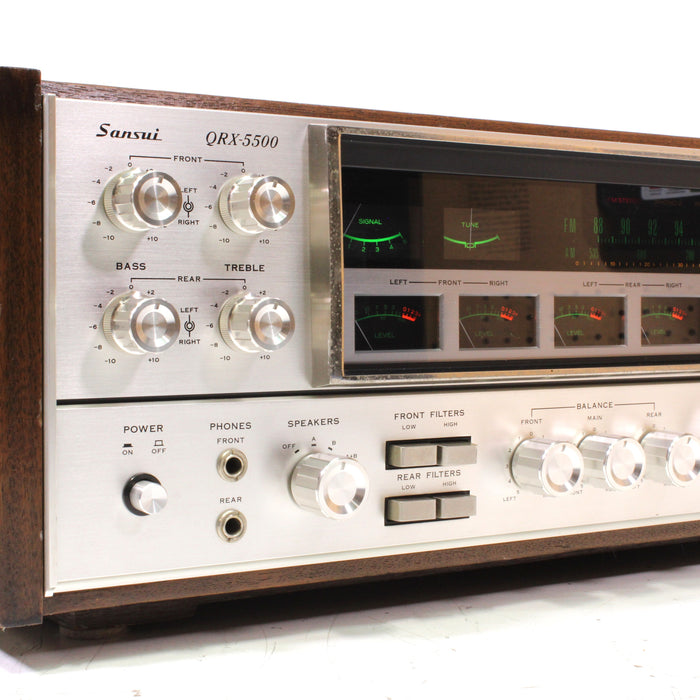 Sansui QRX-5500 Quadraphonic Four Channel Stereo Receiver (1973)-Audio & Video Receivers-SpenCertified-vintage-refurbished-electronics