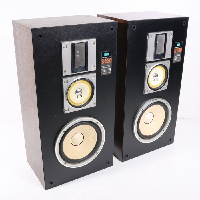 Sansui S-530 3-Way Floor Speaker Pair-Speakers-SpenCertified-vintage-refurbished-electronics