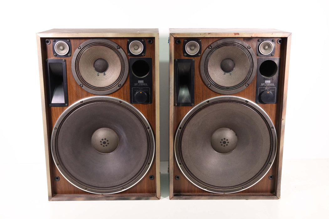 Sansui SP-7500 Vintage Bookshelf Speaker Pair Set (Mid and Horn Issus)-Speakers-SpenCertified-vintage-refurbished-electronics