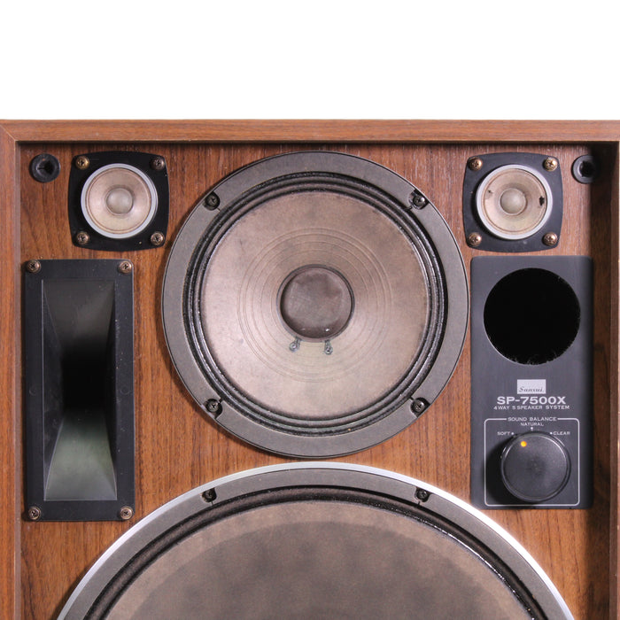 Sansui SP-7500X 4-Way Loudspeaker Floor Speaker Pair System-Speakers-SpenCertified-vintage-refurbished-electronics