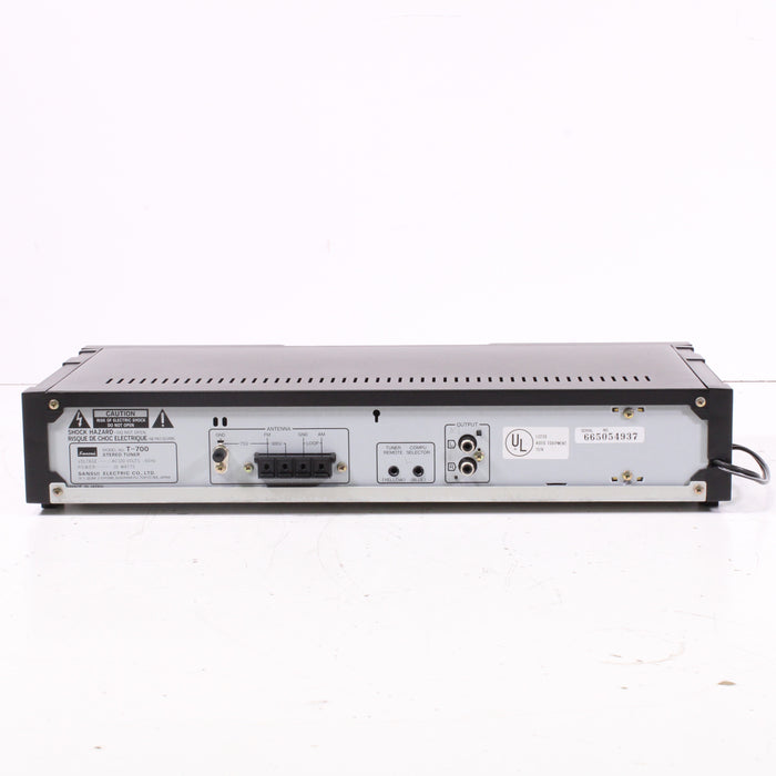 Sansui T‑700 AM/FM Stereo Tuner Quartz PLL Synthesizer Hi-Fi-Stereo Tuner-SpenCertified-vintage-refurbished-electronics