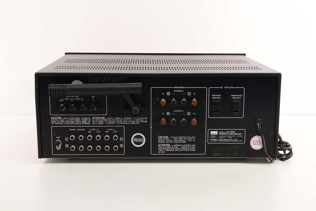 Sansui TA-500 DC Integrated Tuner Amplifier (No Audio/Lights)-Audio Amplifiers-SpenCertified-vintage-refurbished-electronics