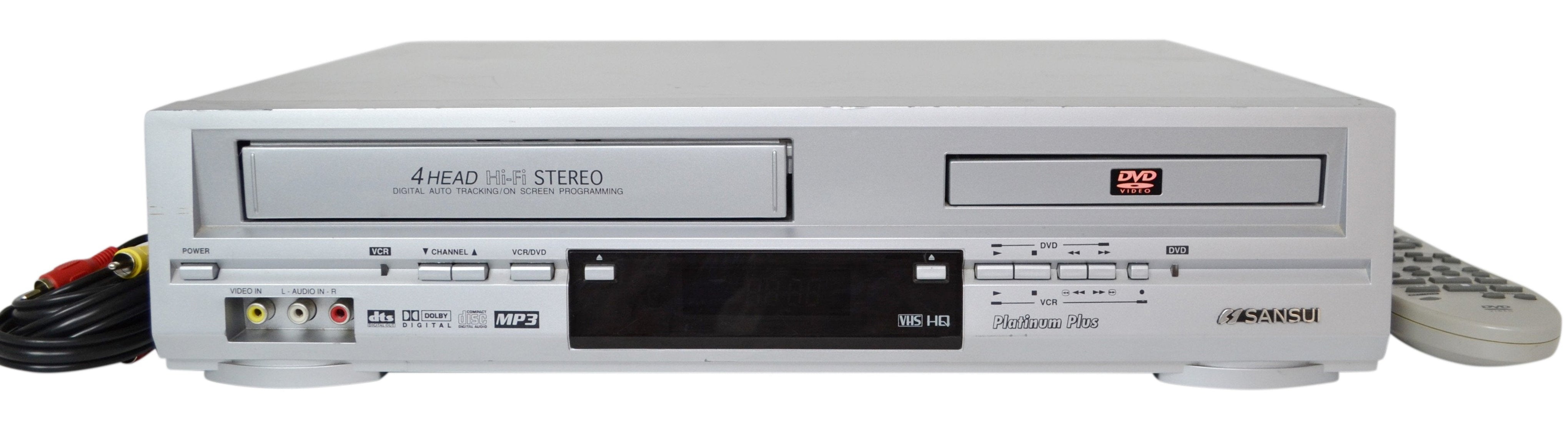Sansui VRDVD4000 DVD VHS Combo Player 4-Head Hi-Fi Stereo VCR ...