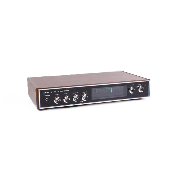 Sanyo DC-R12P Vintage AM/FM Stereo Receiver Woodgrain Cabinet Phono-Audio & Video Receivers-SpenCertified-vintage-refurbished-electronics