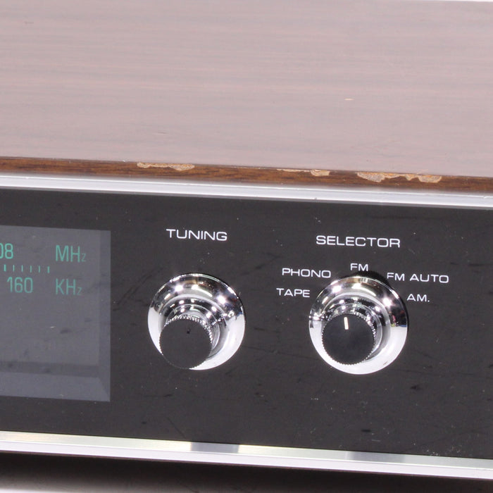 Sanyo DC-R12P Vintage AM/FM Stereo Receiver Woodgrain Cabinet Phono-Audio & Video Receivers-SpenCertified-vintage-refurbished-electronics
