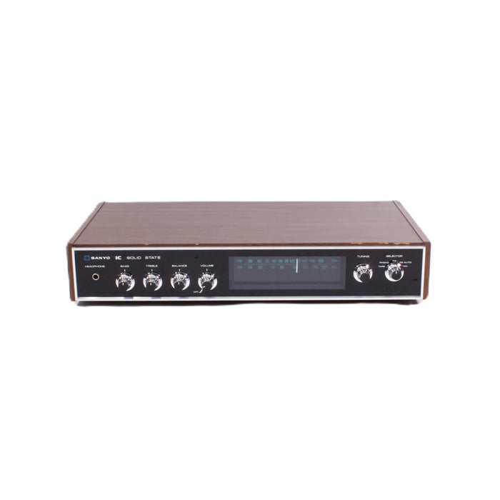 Sanyo DC-R12P Vintage AM/FM Stereo Receiver Woodgrain Cabinet Phono-Audio & Video Receivers-SpenCertified-vintage-refurbished-electronics