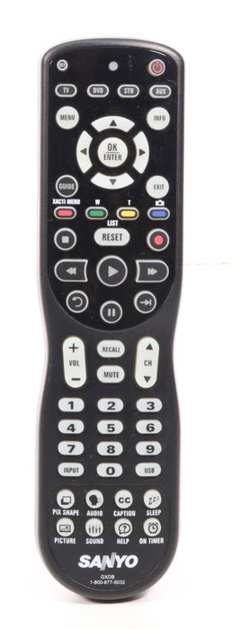 Sanyo GXDB Remote Control for TV DP52449 and More-Remote Controls-SpenCertified-vintage-refurbished-electronics