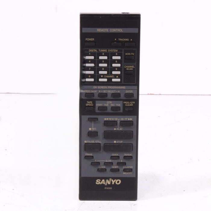 Sanyo IR9300 Remote Control for VCR VHR9300-Remote Controls-SpenCertified-vintage-refurbished-electronics
