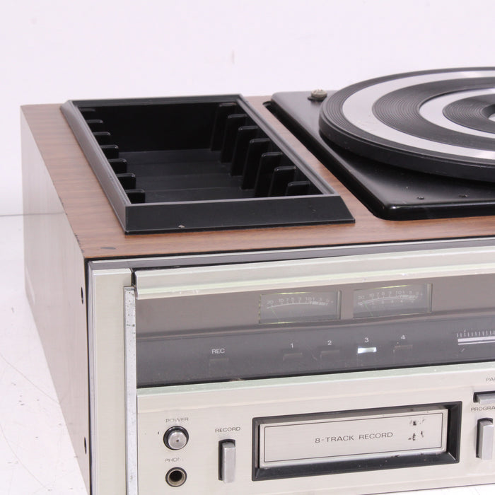 Sanyo JXT6830 Stereo Record Player 8-Track Receiver AM/FM Turntable System-Turntables & Record Players-SpenCertified-vintage-refurbished-electronics