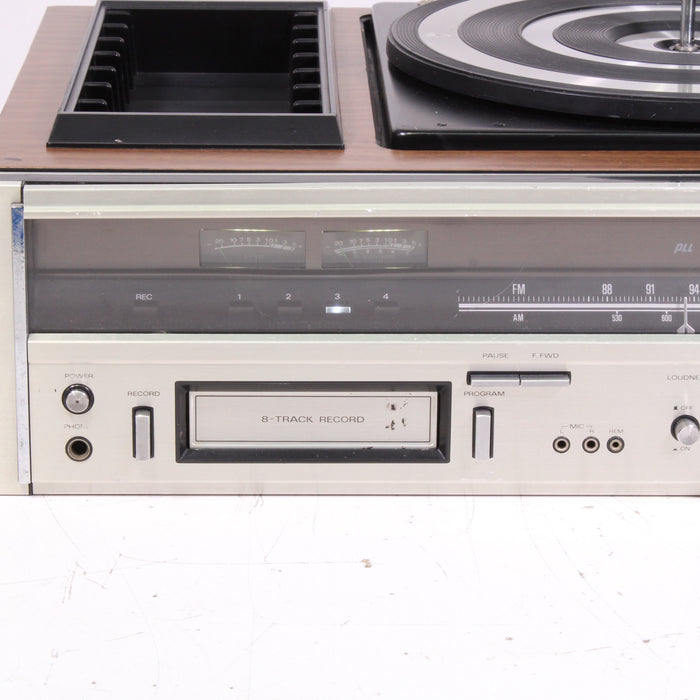 Sanyo JXT6830 Stereo Record Player 8-Track Receiver AM/FM Turntable System-Turntables & Record Players-SpenCertified-vintage-refurbished-electronics