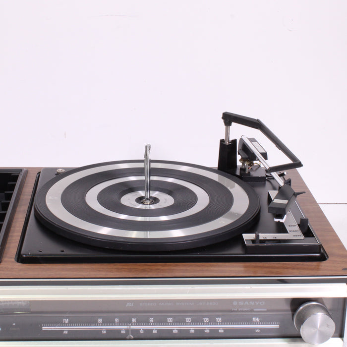 Sanyo JXT6830 Stereo Record Player 8-Track Receiver AM/FM Turntable System-Turntables & Record Players-SpenCertified-vintage-refurbished-electronics