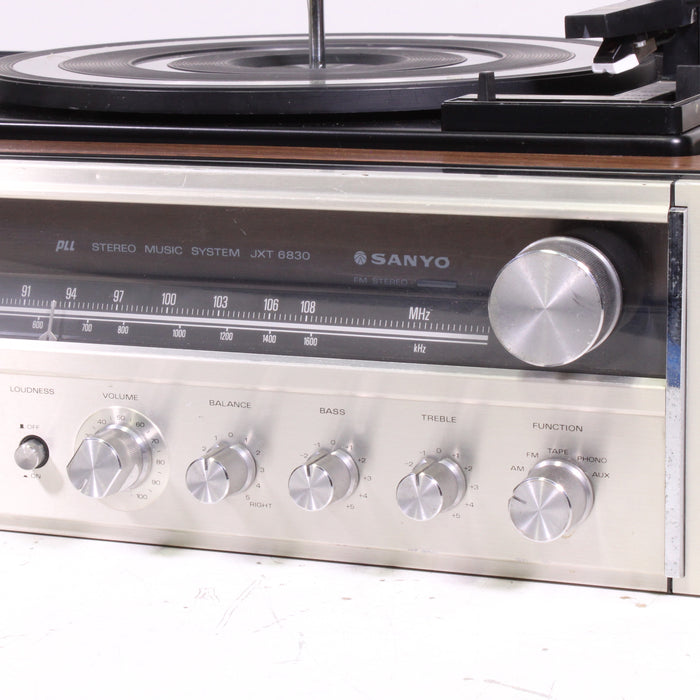 Sanyo JXT6830 Stereo Record Player 8-Track Receiver AM/FM Turntable System-Turntables & Record Players-SpenCertified-vintage-refurbished-electronics