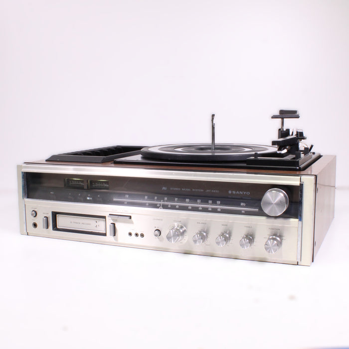 Sanyo JXT6830 Stereo Record Player 8-Track Receiver AM/FM Turntable System-Turntables & Record Players-SpenCertified-vintage-refurbished-electronics