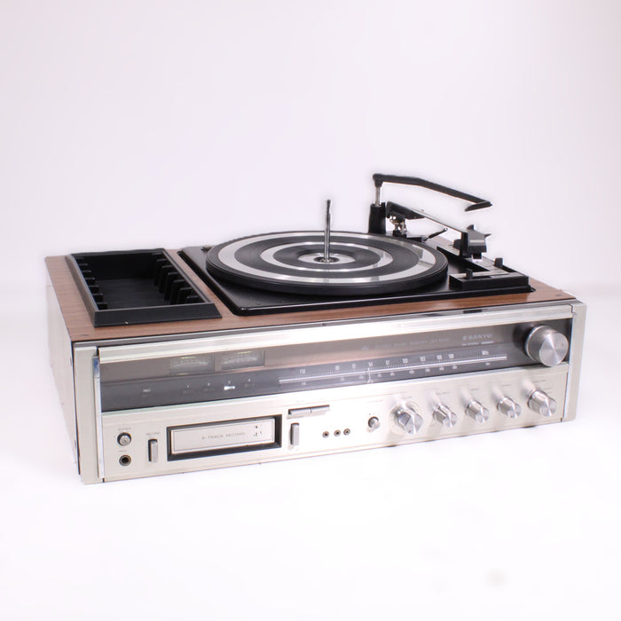 Sanyo JXT6830 Stereo Record Player 8-Track Receiver AM/FM Turntable System-Turntables & Record Players-SpenCertified-vintage-refurbished-electronics