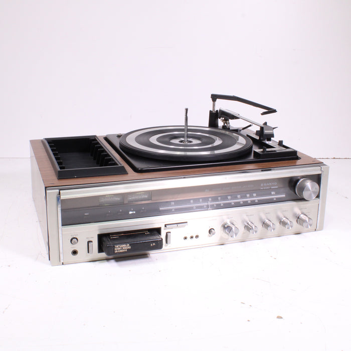 Sanyo JXT6830 Stereo Record Player 8-Track Receiver AM/FM Turntable System-Turntables & Record Players-SpenCertified-vintage-refurbished-electronics