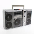 Sanyo M 9818 Portable Boombox AM FM Radio Cassette Player Recorder (1983)