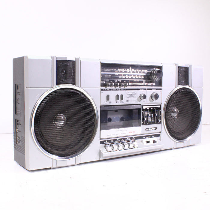 Sanyo M9880K Portable Dolby Stereo Radio Cassette Recorder (AS IS)-Cassette Players & Recorders-SpenCertified-vintage-refurbished-electronics