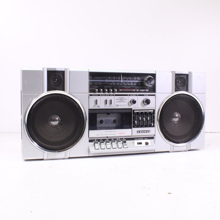 Sanyo M9880K Portable Dolby Stereo Radio Cassette Recorder (AS IS)-Cassette Players & Recorders-SpenCertified-vintage-refurbished-electronics